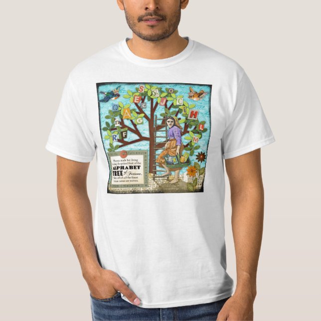 Camiseta A árvore do alfabeto de Fortuna (Frente)