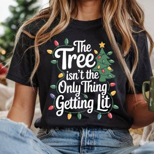 Camiseta A árvore não é a única coisa que está sendo ilumin