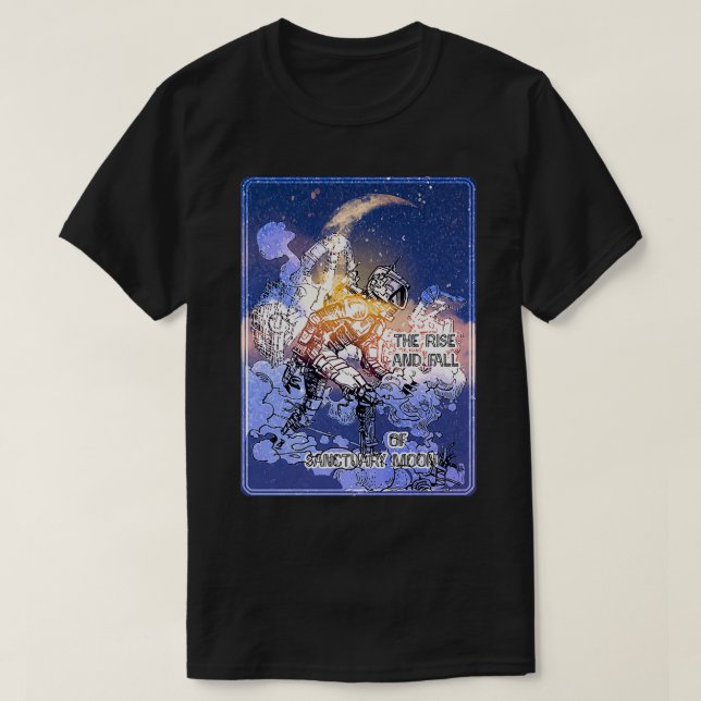 Camiseta A ascensão e queda da Lua Santuária (Frente do Design)