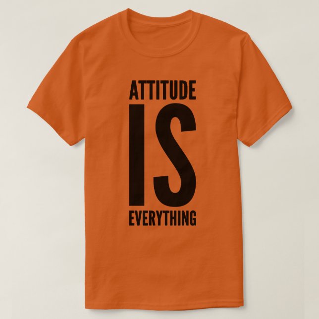 Camiseta A atitude é tudo (Frente do Design)