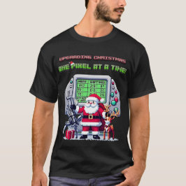 Camiseta A atualizar o Natal, Um Pixel de cada Vez!