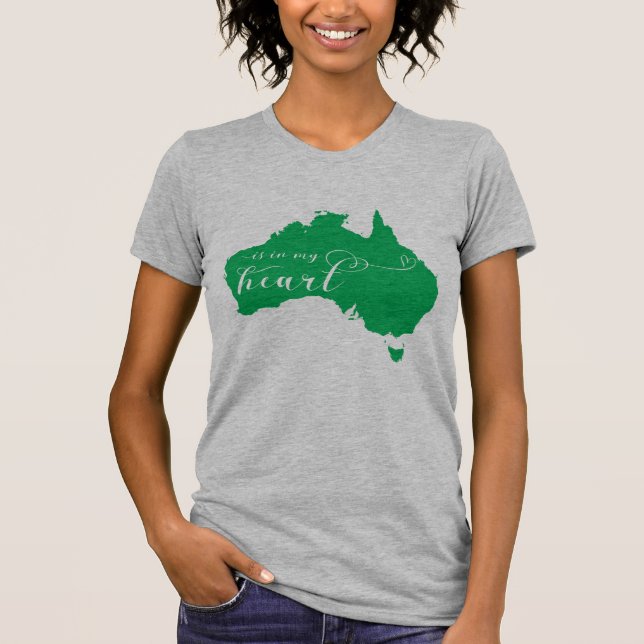 Camiseta A Austrália Está No Meu Coração (Frente)