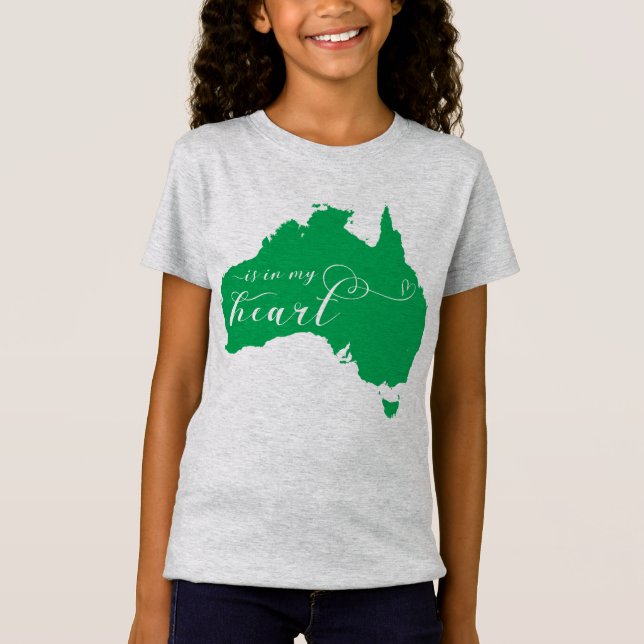 Camiseta A Austrália Está No Meu Coração (Frente)