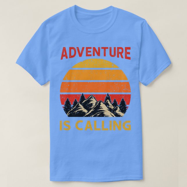 Camiseta A Aventura chama (Frente do Design)