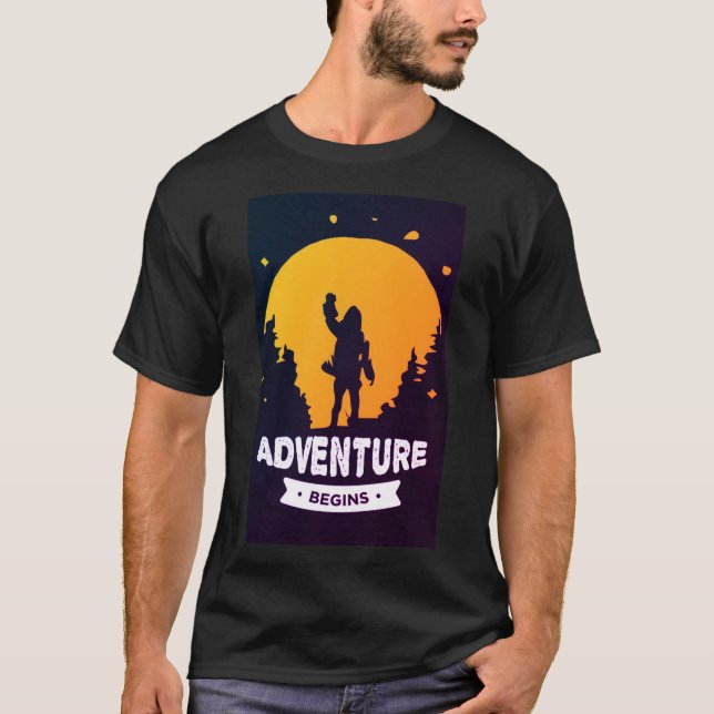 Camiseta A Aventura Começa (Frente)