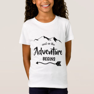 Camiseta A Aventura Começa A Tendência Personalizada