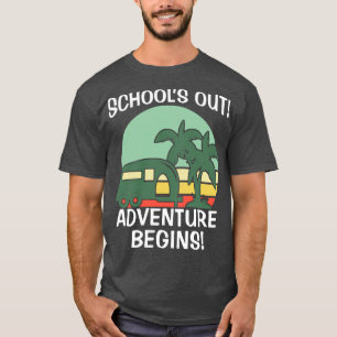 Camiseta A aventura das escolas começa a acampar drives