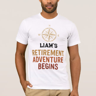 Camiseta A aventura de aposentadoria começa, aposentada