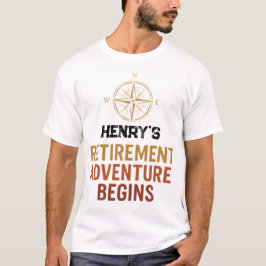 Camiseta A aventura de aposentadoria começa, aposentada