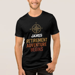 Camiseta A aventura de aposentadoria começa, aposentada
