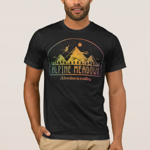Camiseta A Aventura de Esqui dos Prados Alpinos Retroativos