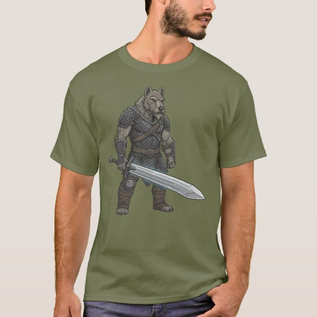 Camiseta A aventura do cão gladiador Irish Wolfhound (Frente)