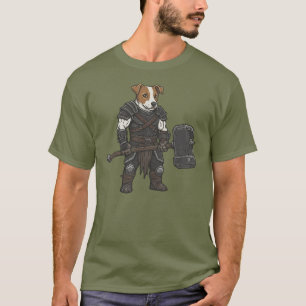 Camiseta A aventura do gladiador Jack Russell Terrier
