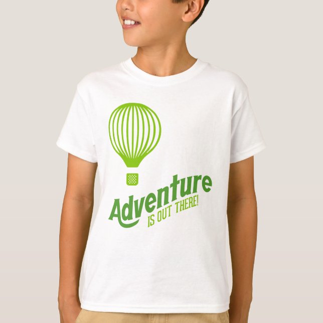Camiseta A aventura está lá fora 2 (Frente)