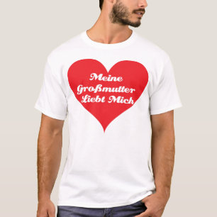 Camiseta A avó ama-me (o alemão)