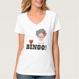 Camiseta A avó ama o BINGO