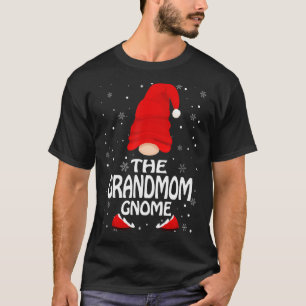 Camiseta A Avó Gnomo Natal Engraçado Correspondência Famili
