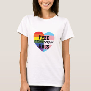 Camiseta A avó livre abraça bens da qualidade de LGBTQ (E)