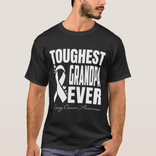 Camiseta A AVÓ Mais Forte Consciência do Cancer Pulmonar