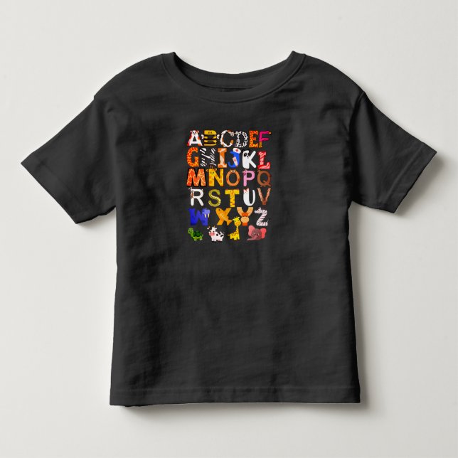 Camiseta A B C's Animal Letters (Frente)