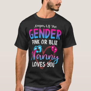 Camiseta A Babá Rosa Ou Azul Ama-Te A Guardar O Gênero