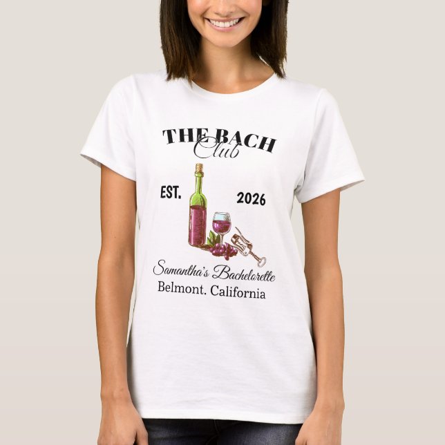 Camiseta A BACH Club Solteira (Frente)