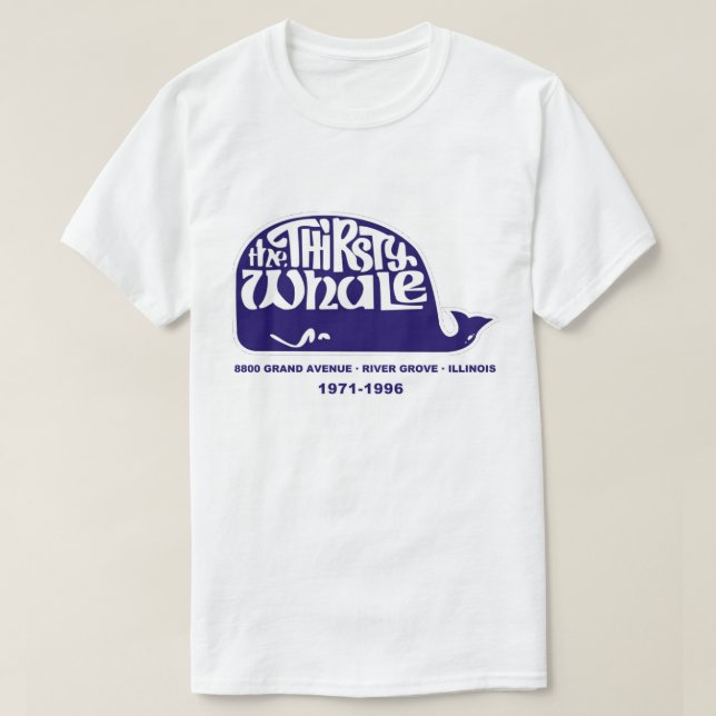 Camiseta A Baleia Severa, River Grove, Illinois (Frente do Design)