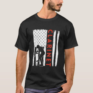Camiseta A Banda Clarinetista do Orgulho Americano Marching