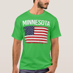 Camiseta A bandeira americana Minnesota