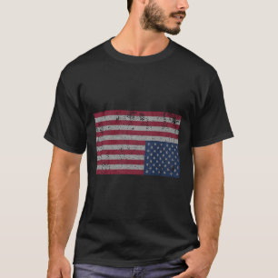 Camiseta A bandeira americana se afunda de cabeça para baix