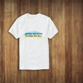 Camiseta A bandeira azul-amarela da ucrânia está unida, e n