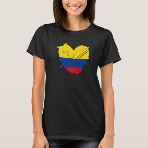 Camiseta A bandeira da Colômbia que eu amo Está no meu DNA