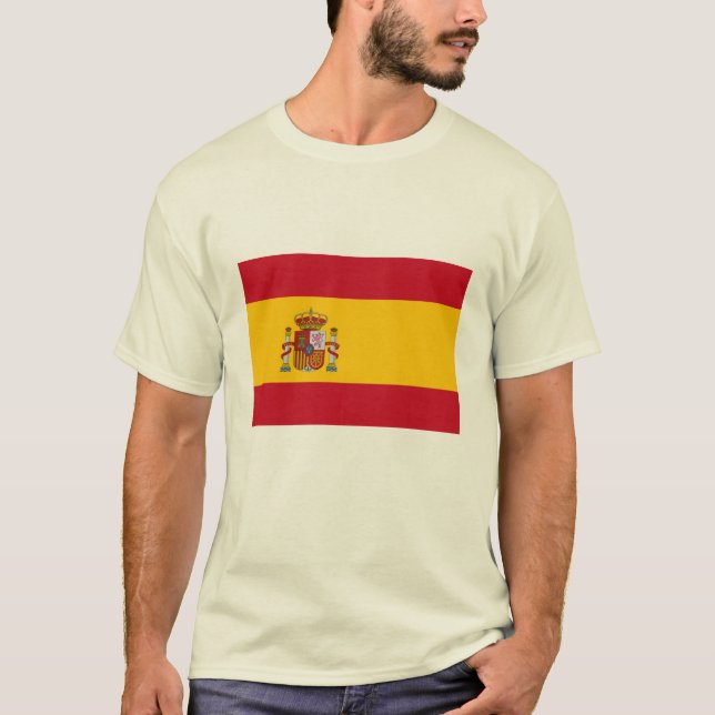 Camiseta A bandeira da espanha (Frente)