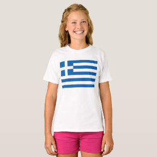 Camiseta A bandeira da Grécia 