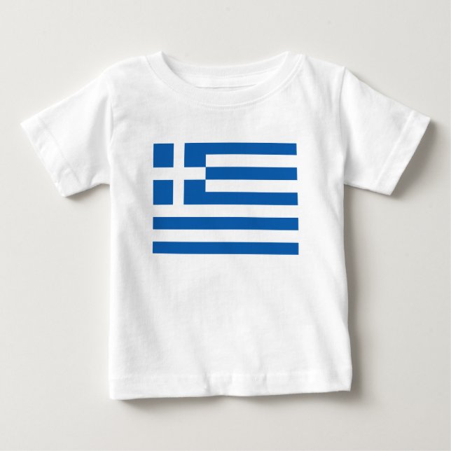 Camiseta A bandeira da Grécia  (Frente)