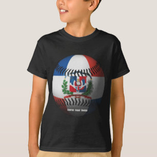 Camiseta A bandeira da República Dominicana cobriu o