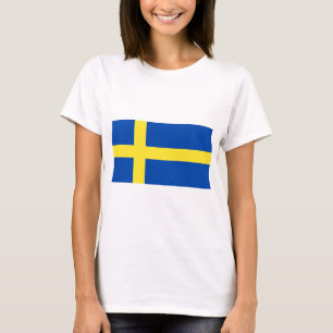 Camiseta A bandeira da suecia