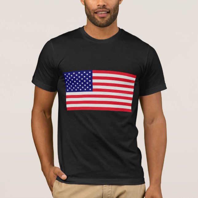 Camiseta A bandeira de América (EUA) (Frente)