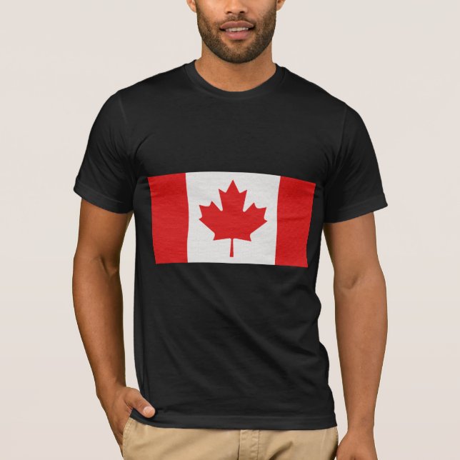 Camiseta A bandeira de Canadá (Frente)