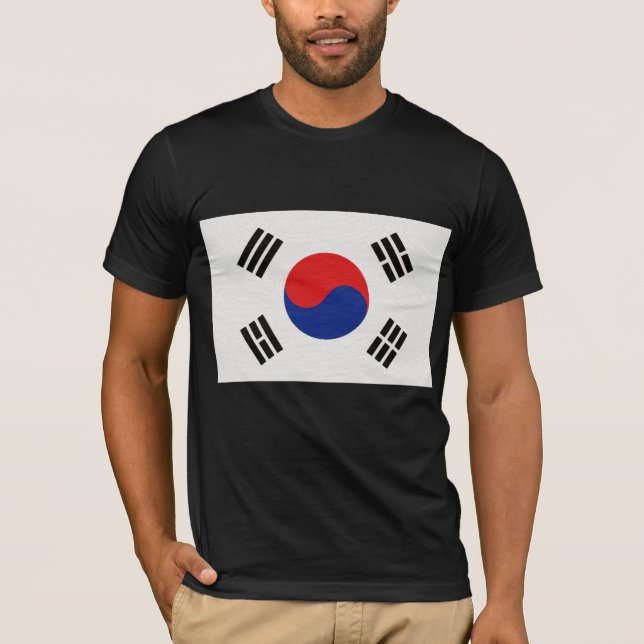 Camiseta A bandeira de Coreia do Sul (Frente)