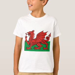 Camiseta A bandeira de Galês, vestir-lo com orgulho