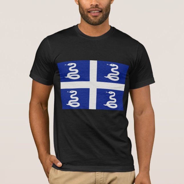 Camiseta A bandeira de Martinica (Frente)