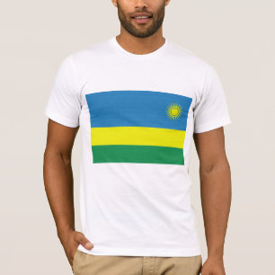 Camiseta A bandeira de Rwanda