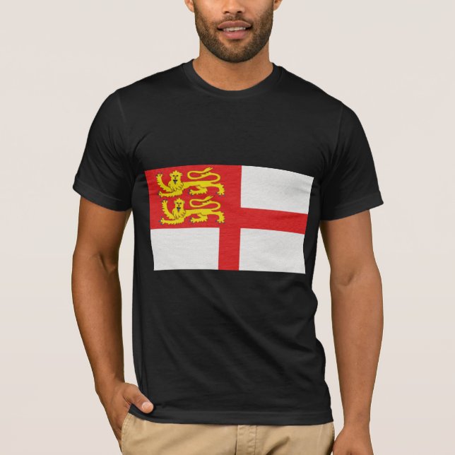 Camiseta A bandeira de Sark (Frente)