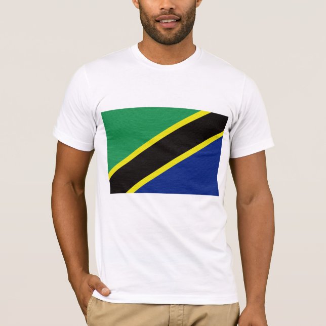 Camiseta A bandeira de Tanzânia (Frente)