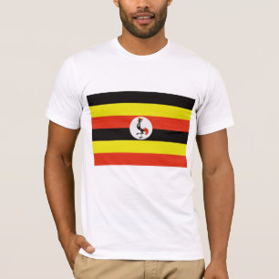 Camiseta A bandeira de Uganda