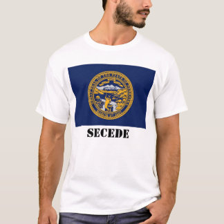 Camiseta a bandeira do estado de nebraska, SECEDE