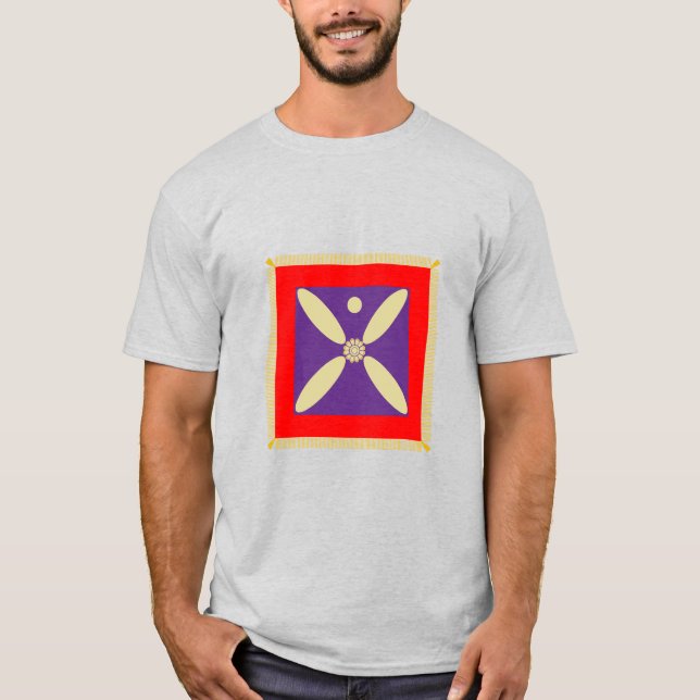 Camiseta A bandeira do Império Persa Sassanid (Frente)