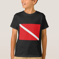 A bandeira do mergulho do MERGULHADOR caçoa a
