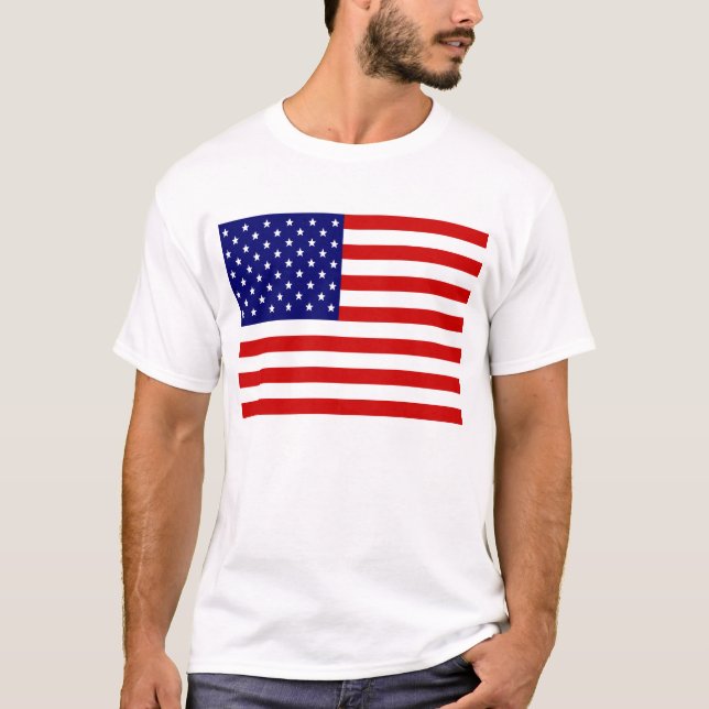 Camiseta A bandeira dos Estados Unidos (Frente)